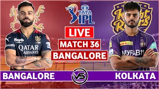 Royal Challengers Bangalore vs Kolkata Knight Riders Live  RCB vs KKR Live Scores amp Commentary [upl. by Ergener780]