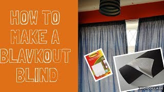 DIY BLACKOUT BLIND EASY BLACKOUT BLIND HACK travel blackout blind [upl. by Josh62]