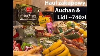 Haul zakupowy Auchan amp Lidl II Plan posiłków II Jadłospis na tydzień dla rodziny 21 [upl. by Ainatnas]