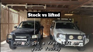 FREE LIFTHow to adjust your TORSION BARS Winding up torsion bars on Ford Ranger PJPKBT50 [upl. by Felicle]