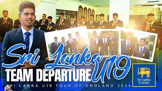 Sri Lanka U19 Tour of England 2024  Squad left the country this afternoon  Sri Lanka Vs England [upl. by Arney]