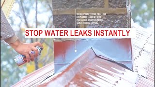 How to stop leaking roof amp water Leaks  ASMACO WATER STOP Waterproof [upl. by Saidel91]