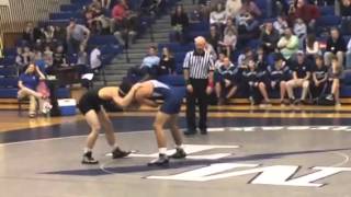 Wyatt Jennings Solanco wrestling vs Man Twp 121814 pt1 [upl. by Sidonius]