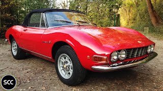 FIAT DINO 2400 Spider 1972  Modest test drive  V6 Engine sound  SCC TV [upl. by Aral]