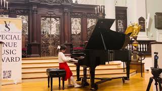 Debussy’s Arabesque No 1 performed by Léanore at Harvard Memorial Church [upl. by Ettari]