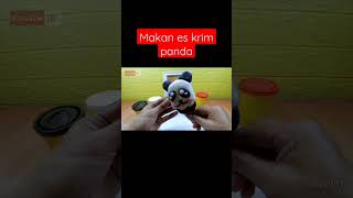 Makan Es Krim Panda lucu  Eat Ice Cream [upl. by Biddick]