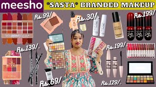 Omg 😱 Meesho का सबसे सस्ता और टिकाऊ Makeup  Start Rs15 🤭  Sasta Brand Under Rs😰 Ghtiya 😭 [upl. by Jacky]