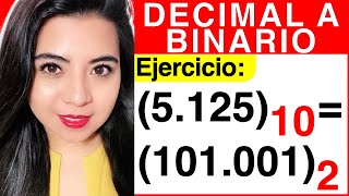 CONVERTIR de DECIMAL a BINARIO con PARTE FRACCIONARIA  Ejercicio 1 [upl. by Herminia]