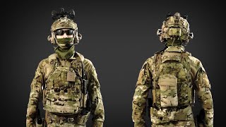 YAKEDA Latest Tactical Vest Quick Release Laser Cutting Plate Carrier Multicam [upl. by Adlei448]