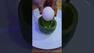 Egg inside capsicum stuffing recipe🫑🥚🥚🫑recipeplease subscribelikeshortshorts [upl. by Nila]