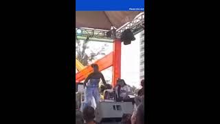 Girl dancing wild on stage and fall on her AToo funnyviralvideo funnyvideo shortsfeed [upl. by Riha]