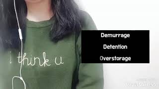 포워딩 실무Demurrage  Detention  Overatorage경과보관료 [upl. by Ahtis]