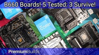 Best B660 Motherboard Five affordable boards tested with i3 i5 and i7 Only 3 Survive [upl. by Maible997]