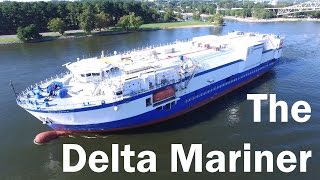 Aerial footage of The Delta Mariner Cargo Ship [upl. by Enomis]