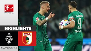 Augsburg Turns Match In 4 Minutes  Borussia Mgladbach  Augsburg 12  Highlights  Bundesliga [upl. by Assenar]