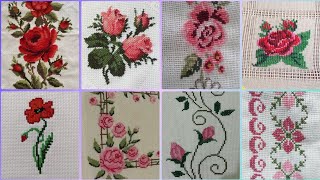 Gorgeous cross stitch patterns countable embroidery charsutikarhailatest dosuti design ideas2024 [upl. by Yate]