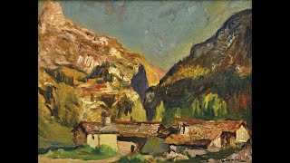 Joseph Victor Communal 18761962  French painter member of the Société des peintres de montagne [upl. by Hallerson]