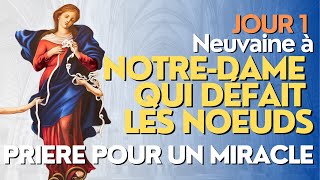 🙏 PREMIER jour de la NEUVAINE à MARIE QUI DEFAIT LES NOEUDS 🙏  Défis et difficultés [upl. by Eyatnod]