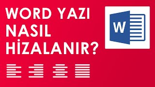 Word Yazıyı Ortalama İki Yana Hizalama Sağa ve Sola Yaslama Kesin Çözüm [upl. by Enidanreb]