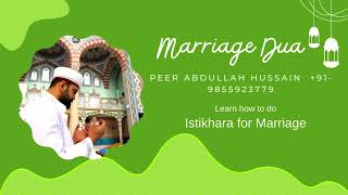 How To Do Istikhara For Marriage StepByStep Peer Abdullah Hussain  Istikhara Signs for Marriage [upl. by Hut]