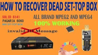 HOW TO RECOVER DEAD SETTOP BOXHD [upl. by Raimondo]