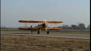 Boeing Stearman short field close up [upl. by Omiseno69]