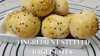 3 Ingredient Bagel Bites Are the best  Easy Bagel Recipe [upl. by Anawot]