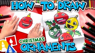 How To Draw Christmas Ornaments Folding Surprise [upl. by Anilegna]