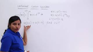 Unilateral Laplace Transform [upl. by Brause]