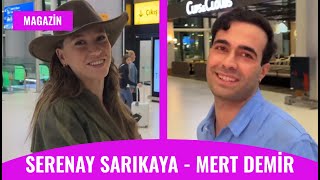 Serenay Sarıkaya ve Mert Demir Çıktıkları Tatil Dönüşü Havalimanında Görüntülendi AŞK [upl. by Burty]