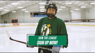 Hockey Finder CoEd Adult Hockey Leagues for Beginners and Experienced Players [upl. by Nohsav]