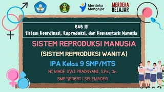 SISTEM REPRODUKSI MANUSIA Bagian 2 Sistem Reproduksi Wanita [upl. by Nimoynib]