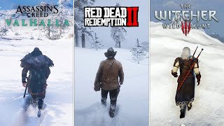 RDR2 vs AC Valhalla vs The Witcher 3  Which Is Best [upl. by Ott]