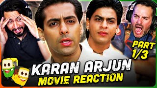 KARAN ARJUN Movie Reaction Part 13  Shah Rukh Khan  Salman Khan  Rakhee Gulzar [upl. by Enitnemelc]