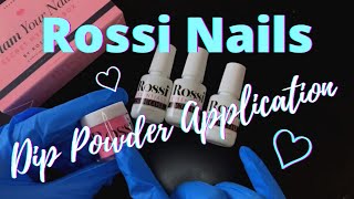 How To Apply Rossi Nails Dip Powder At Home ♡ NailholicStudio [upl. by Malloch858]