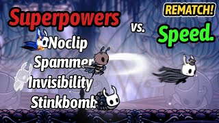 Hollow Knight  Speedrunner vs 4 Hunters with Superpowers REMATCH [upl. by Ahsienet430]