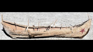 Pebnobscot BayPassamaquoddy Bay Maine area Native American Canoe made with elm bark [upl. by Holman]