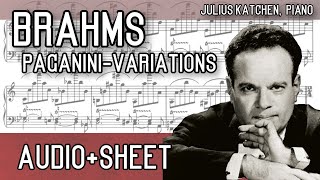 Brahms  Variations on a Theme by Paganini Op 35 AudioSheet Katchen 1958  1965 [upl. by Oilenroc]