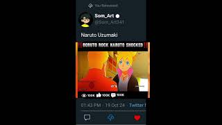 Boruto Rock Naruto shoked artboysom artboysibu naruto howtodrawsasukeuchiha viralshorts [upl. by Tzong354]