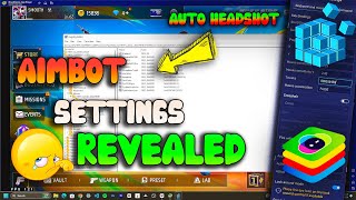 Aimbot Settings Revealed 100 Auto headshot Bluestacks 5 4K  freefire bluestacks [upl. by Yanrahc]