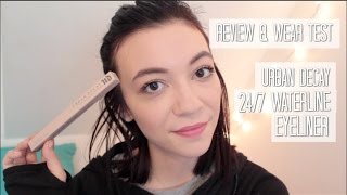 Urban Decay 247 Waterline Eyeliner  Review amp Wear Test [upl. by Noelle]