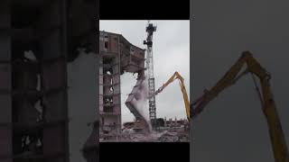 Just One Weak Point the Entire Building Collapses A Surprising Demolition demolition shorts [upl. by Gass]