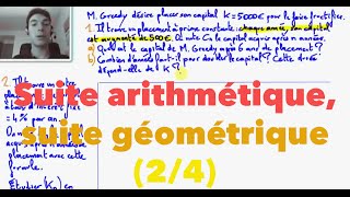 Suite arithmétique suite géométrique 24 [upl. by Varuag981]