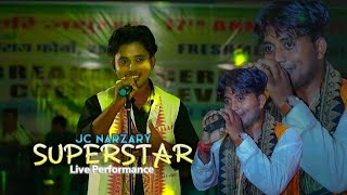 Superstar Lyrics  Jc Narzary Live Performance  New Bodo Superstar jc Narzary JCNARZARY [upl. by Morrill]