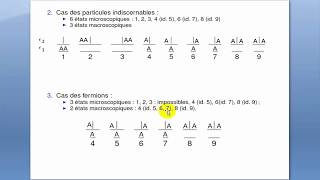 Physique Statistique 2 Dégénérescence Etat macroscopique et microscopique [upl. by Anstus984]