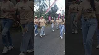 Gerak Jalan Desa Sragi Songgon gerakjalan gerakjalanunik shorts gerakjalanumum [upl. by Idnim]