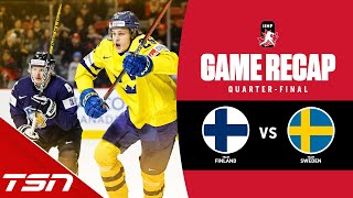 Finland vs Sweden  2023 World Juniors Highlights [upl. by Tinaret897]