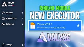 Roblox NEW Mobile Executor Valyse  DOWNLOAD DIRECT LINK  Envixity Scripts [upl. by Vins761]