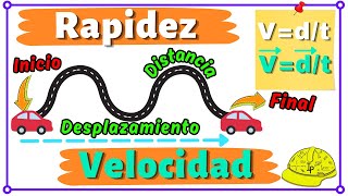 Diferencia entre rapidez velocidad distancia y desplazamiento 📙 [upl. by Kalasky]