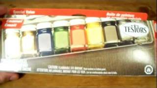 Testors Special Value Enamel Paint Set Overview [upl. by Znieh]